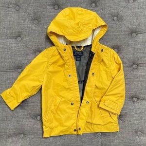 Ralph Lauren Polo Yellow Rain Coat Jacket Classic Toddler Boy or Girl Unisex 24M
